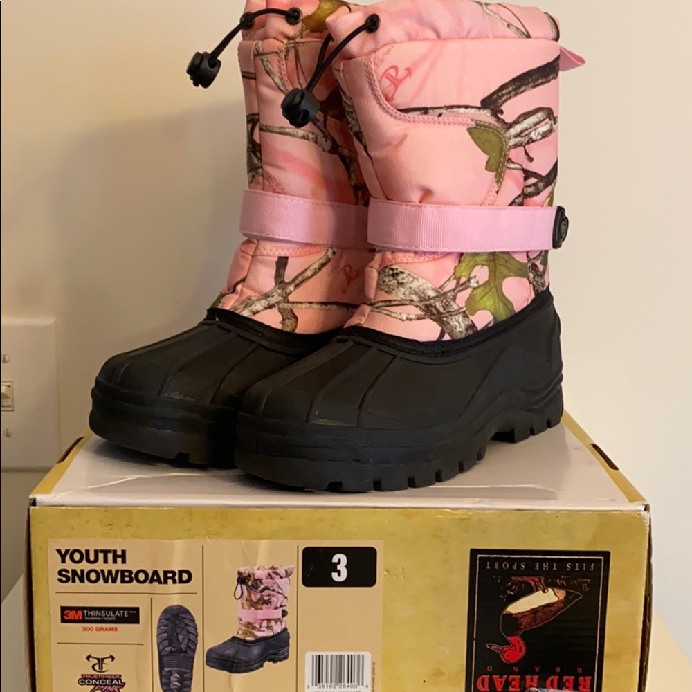 Red Head girls winter waterproof fleece boot Sz 3